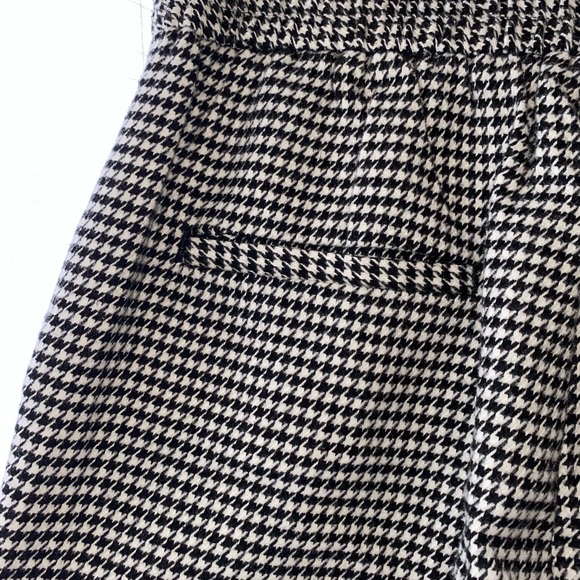 ZARA Basics straight leg houndstooth pants - Picture 3 of 5